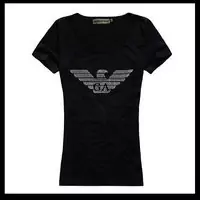 armani discount short sleeve t-shirt mujer italy ga black